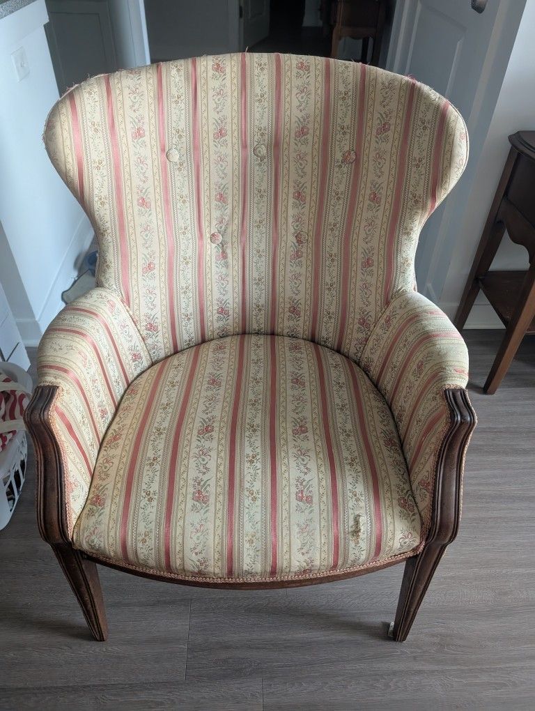 Antique Walnut Wing backed Arm Chair
