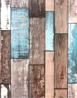 JINGDAN 17.7" X 118"Wood Contact Paper Peel and Stick Wallpaper