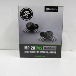 Mackie MP-20TWS True Wireless Dual-Driver Earbuds w/ Noise Cancelling NEW