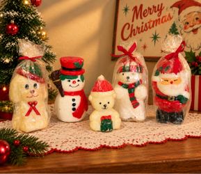 🌿Adorable vintage kitschy Christmas candles, $25 for set of 5