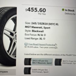 Tire 245/35ZR20 (95Y) Xl