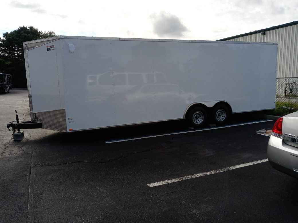 8.5 X 24ft Enclosed Vnose Trailer-Car Truck Motorcycle Hauler Moving Storage ATV UTV Traveling