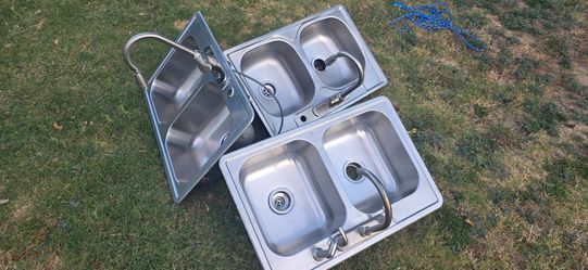 Kitchen Sinks with Faucets 33x22x8