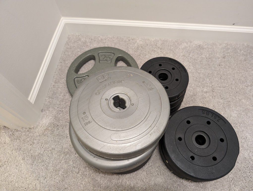 135 Lbs Weight Plates 1 Inch
