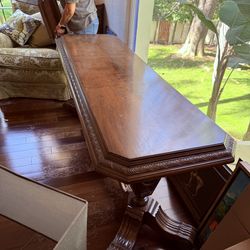 Elegant early 1900’s carved side table
