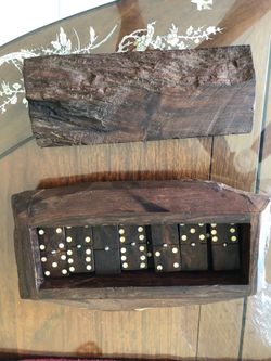 Wooden dominoes