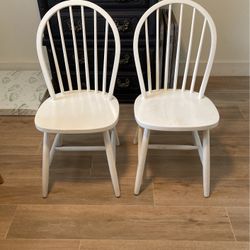 Set Of White Chairs