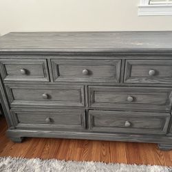 Oxford Baby Richmond 7Dr Dresser Brushed Gray