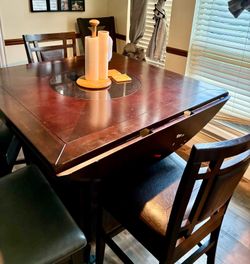 Dining table set with 5 chairs included