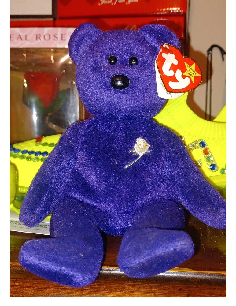 Princess Diana 1st Edition Purple Beenie Baby