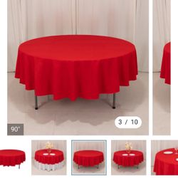 90” Round Tablecloths