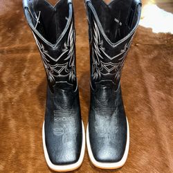 Black ostrich Boots