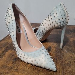 Steve Madden Vala Spike Denim Heels Size 5.5