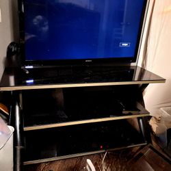 Entertainment Stand And TV