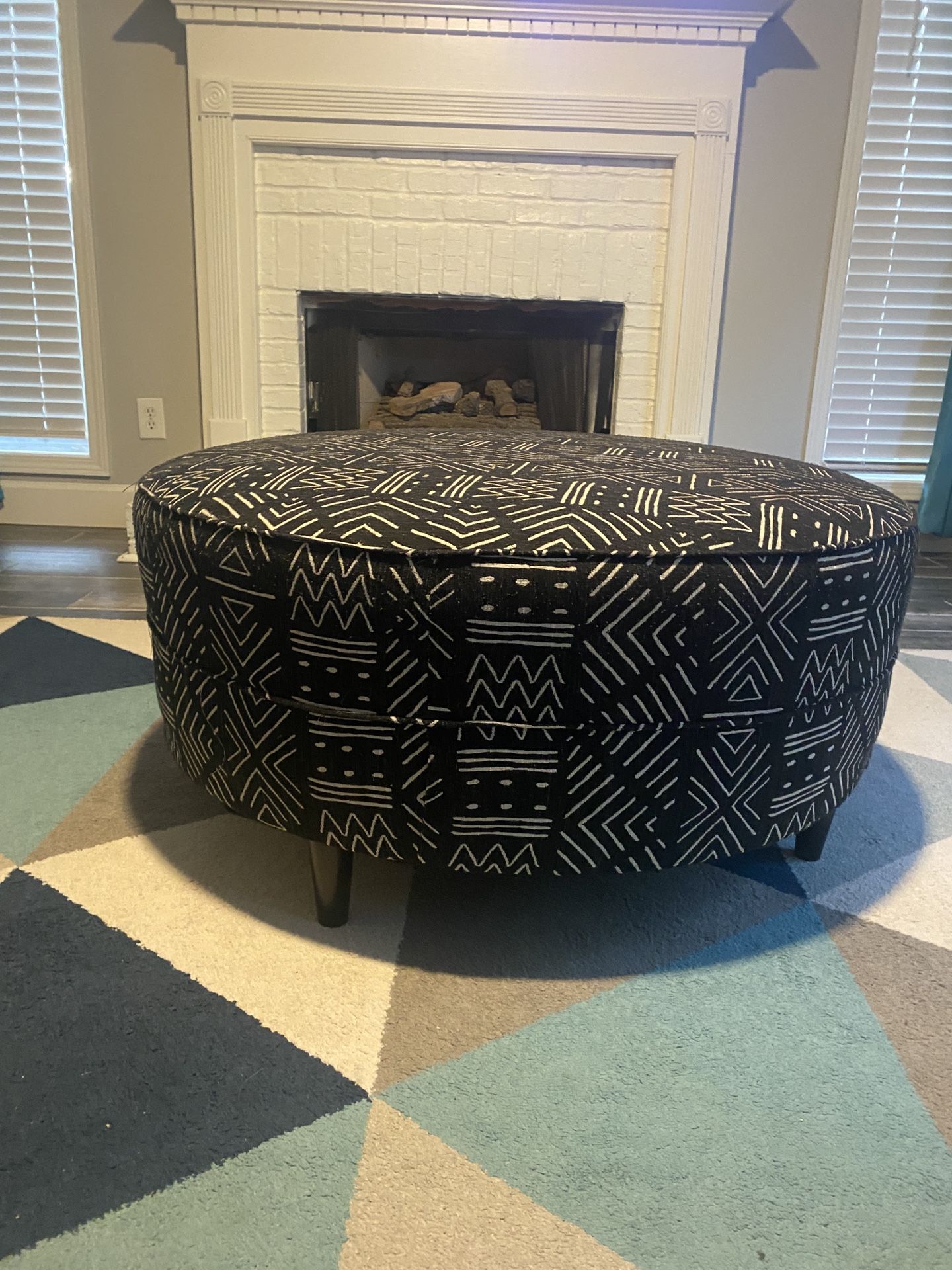 Black Ottoman