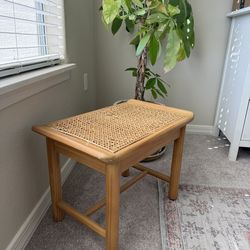 Studio McGee Rattan Stool/Bench