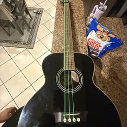 Dean EAB Acoustic-Electric Bass Black All Over 