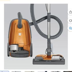 Kenmore 81214 200 Series Pet Friendly Lightweight Bagged Canister Vacuum with HEPA, 2 Motor System, and 3 Cleaning Tools-Orange