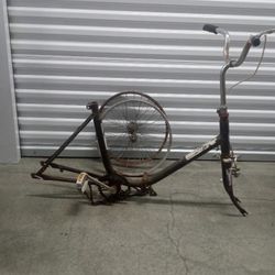 Vintage Folding Bike Frame Ready For Restoration 