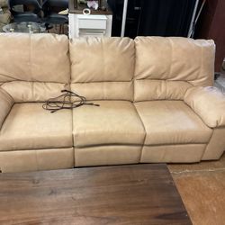 Electric Double Recliner Couch