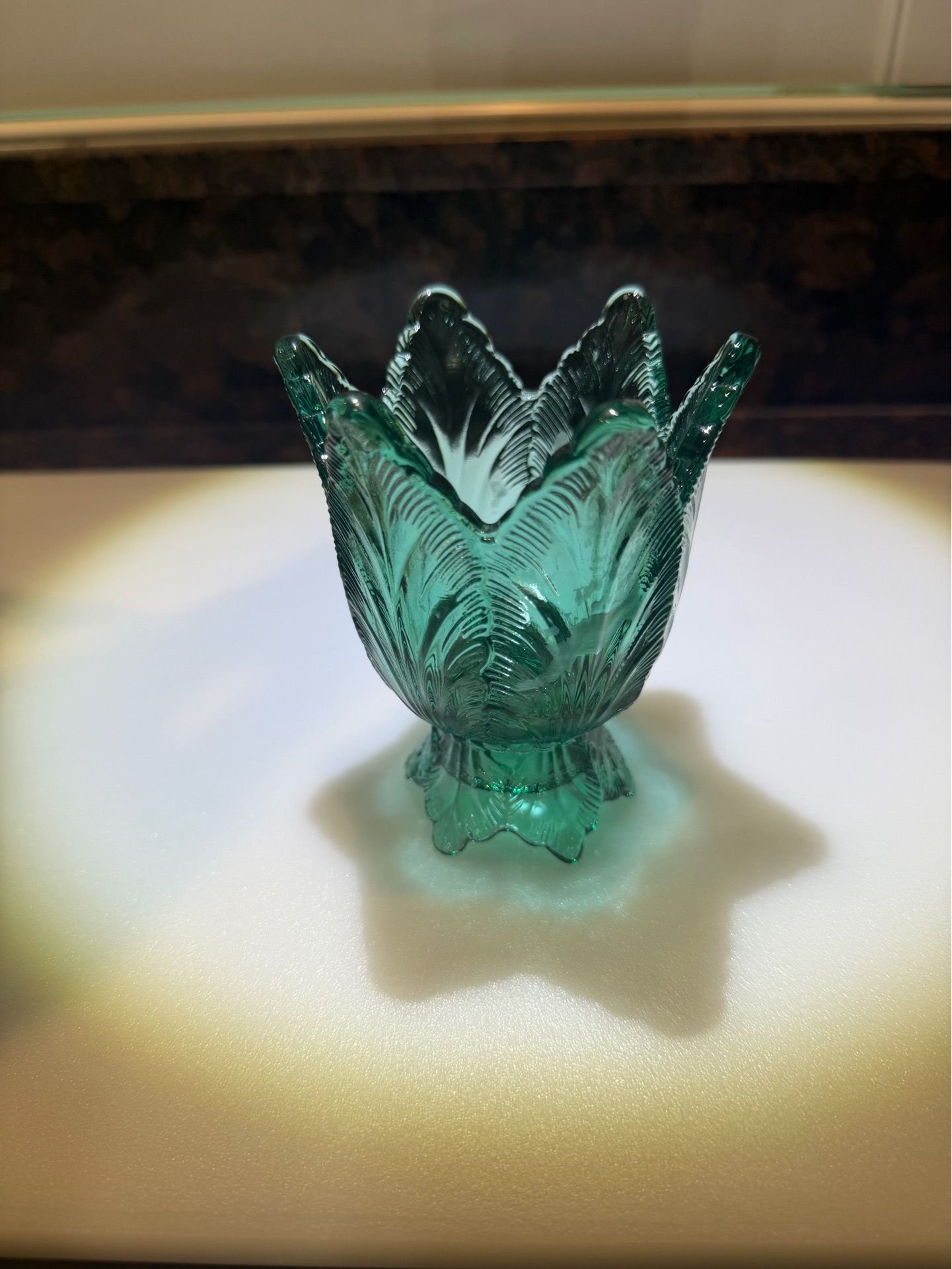 Fenton Glass Tulip Candle Holder