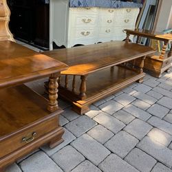 Ethan Allent Coffee Table And End Table Set 