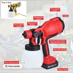 High Power Electric Paint Sprayer (Red) 