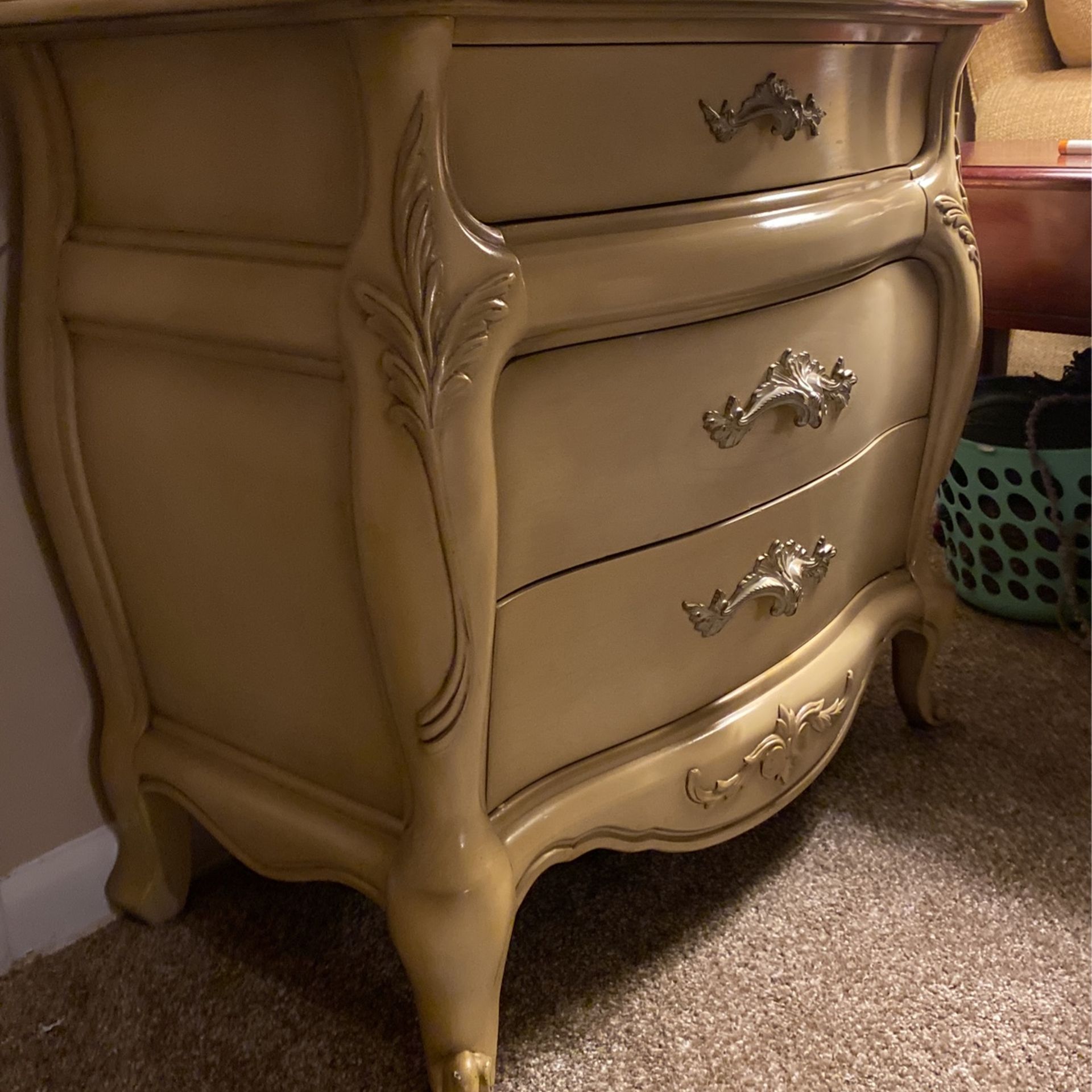 Antique French Provincial Dresser / Nightstand Great Condition Vintage