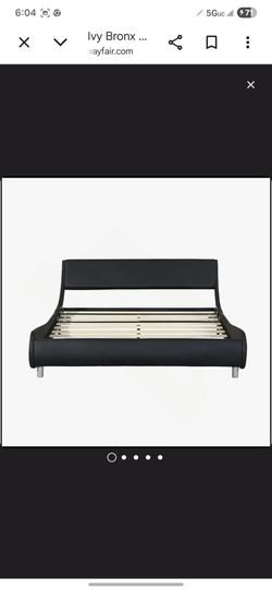 Queen Sleigh Bed with Luxury Ergonomic Faux Leather Headboard