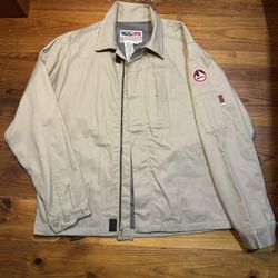 Walls FR Men's L Tan Flame Resistant Workwear Jacket ATPV 15.6