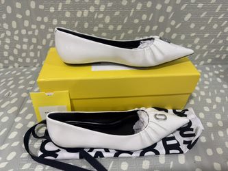 Marc Jacobs Ballerina Flats "The Ali" size 39 (9) White Patent Leather
