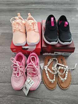 Brand New Nike/Fila/Reebok/Mia Girl 10.5 & 11C Girls Shoes