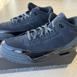 Jordan 3 Retro  "Black Cat" (2025)   SIZE: 10.5   BRAND NEW  NO TRADES  