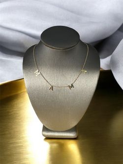 14k Gold Necklace With Custom “MAMA” Name!