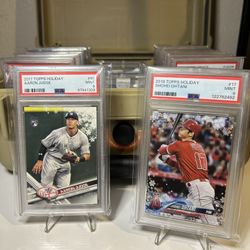 Shohei Ohtani & Aaron Judge RC’s PSA 9 