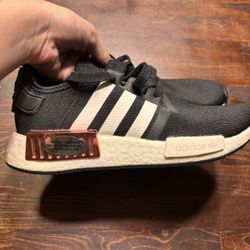 Women’s Adidas Black And White Strips With Rose Gold Metallics 