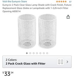 Glass lampshade