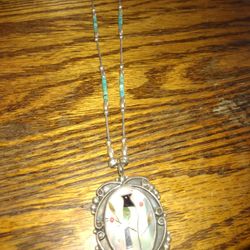 Antique Silver Chain & pendant