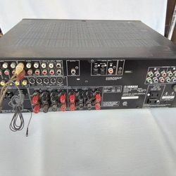 Yamaha Model HTR-5940 Natural Sound AV Receiver, Dolby, 350 Watts, No HDMI Inputs, Good Working Preowned Condition.
