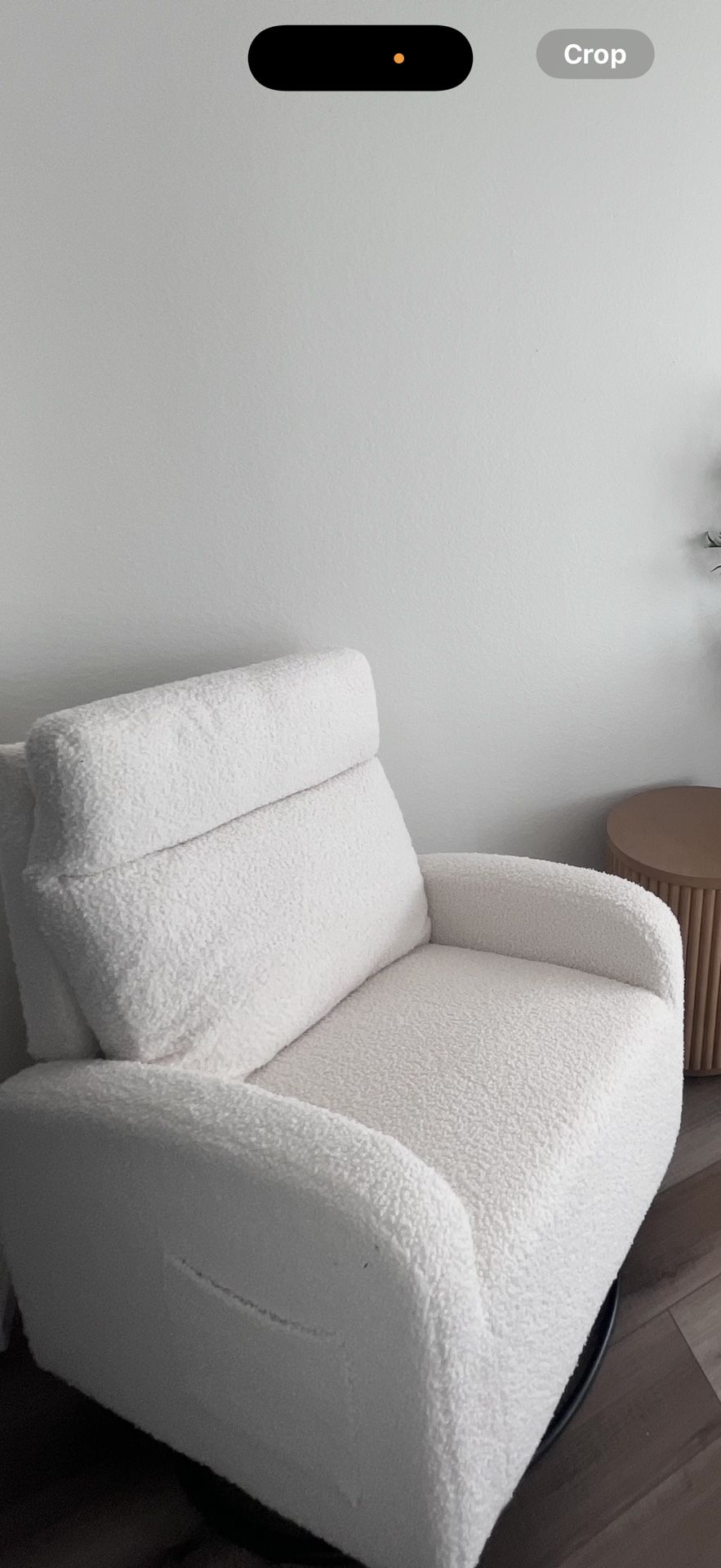 FREE White Glider Chair Baby Room