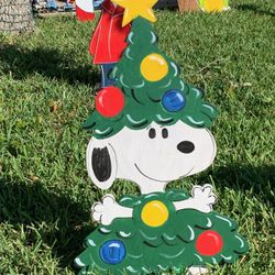 SNOOPY Wooden Christmas Decorations 