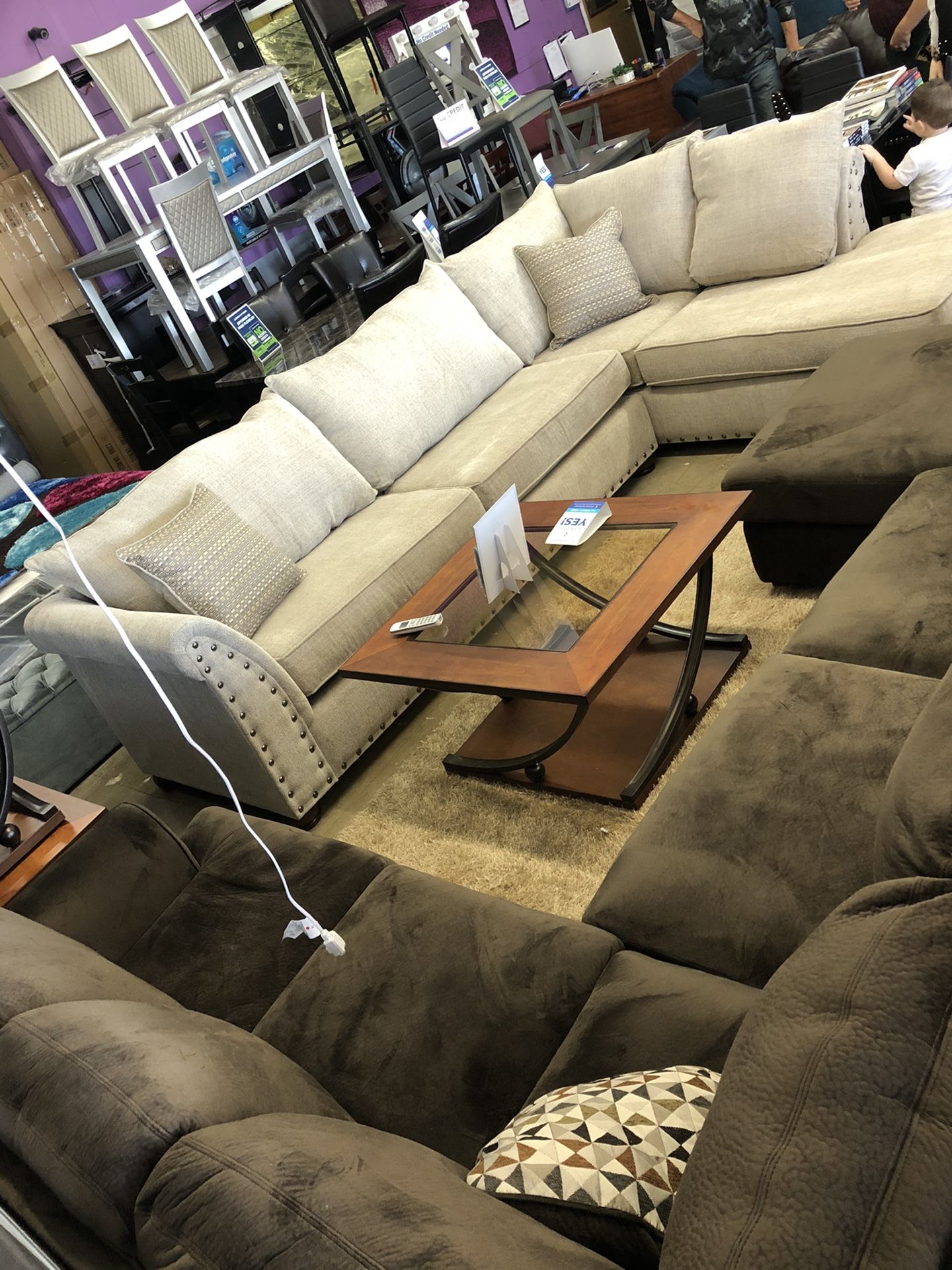 I Furniture sectional fabric. El Rio furniture finance available down payment $39 1456 belt line rd suite 121 Garland tx 75044 Open from 9:30-8:00