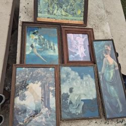 Antique/vintage Prints From The 1920s In original frames.