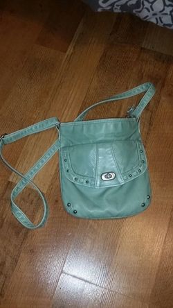 Turquoise cross body purse