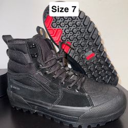 Vans Sk8-hi Gore-tex Hiking Boots Size 7 New 