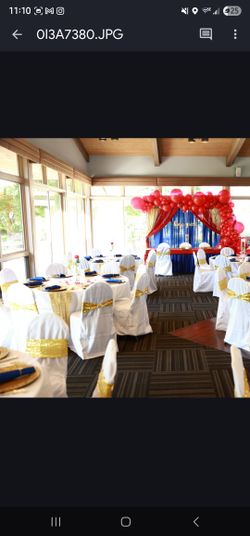 White Chair Covers 160- $2 Each