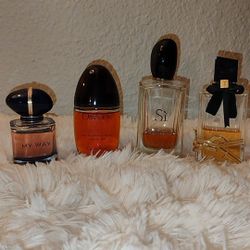 4 ! Armani, YSL, And Calvin Klein Perfumes Bundle !