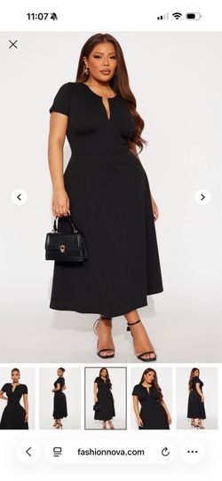 Plus size a line dress
