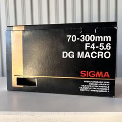 NEW SIGMA 70-300mm f4-5.6 DG MACRO (CANON AF)  photography Lens - Telephoto - Sports - Kids - Camping - Nature 