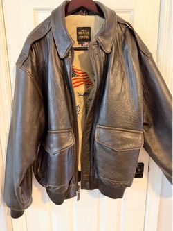 Men's authentic leather jacket